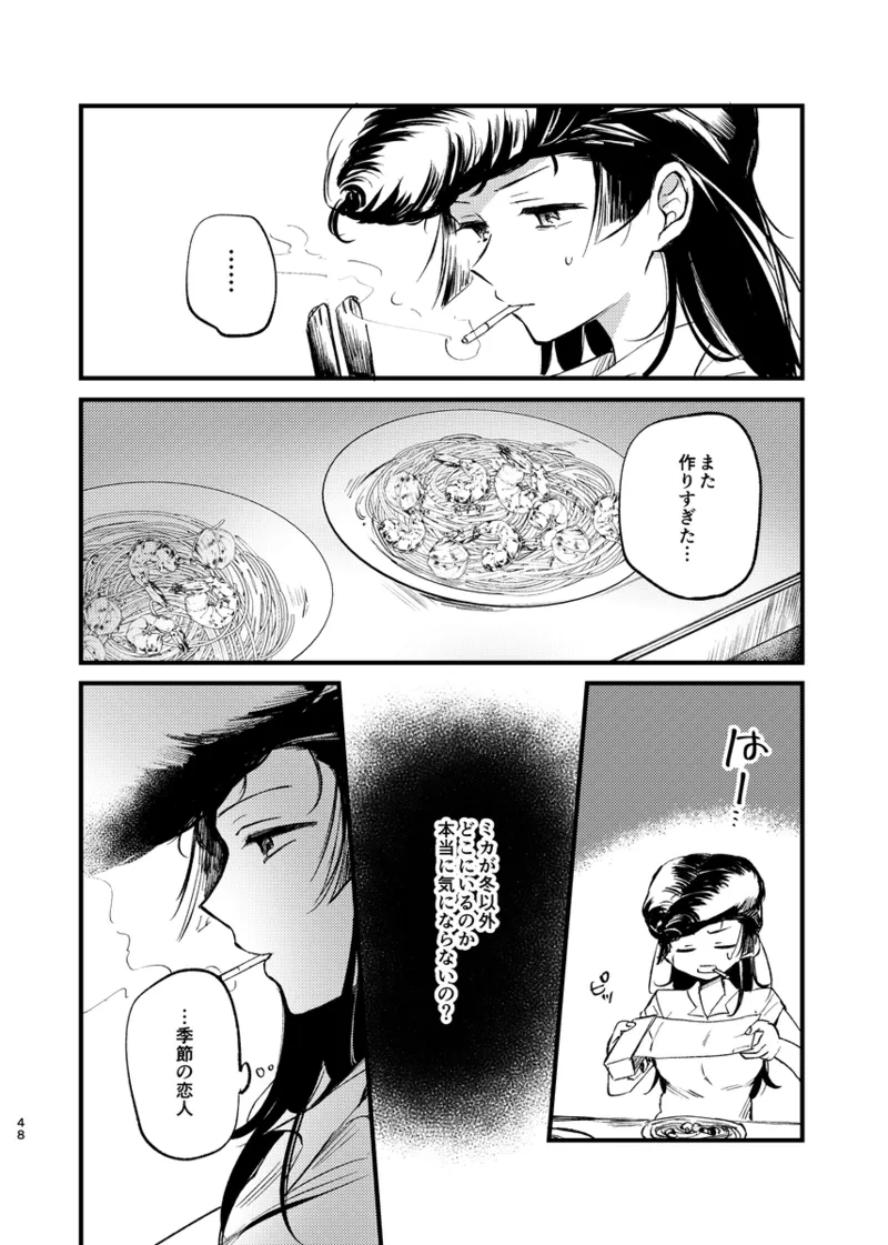 Soshite,  Kisetsu wa Meguru - Talvi meni jo, nyt alkaa kevät. page 47 featuring mika girls und panzer parody - yuri females only hentai manga - read online free