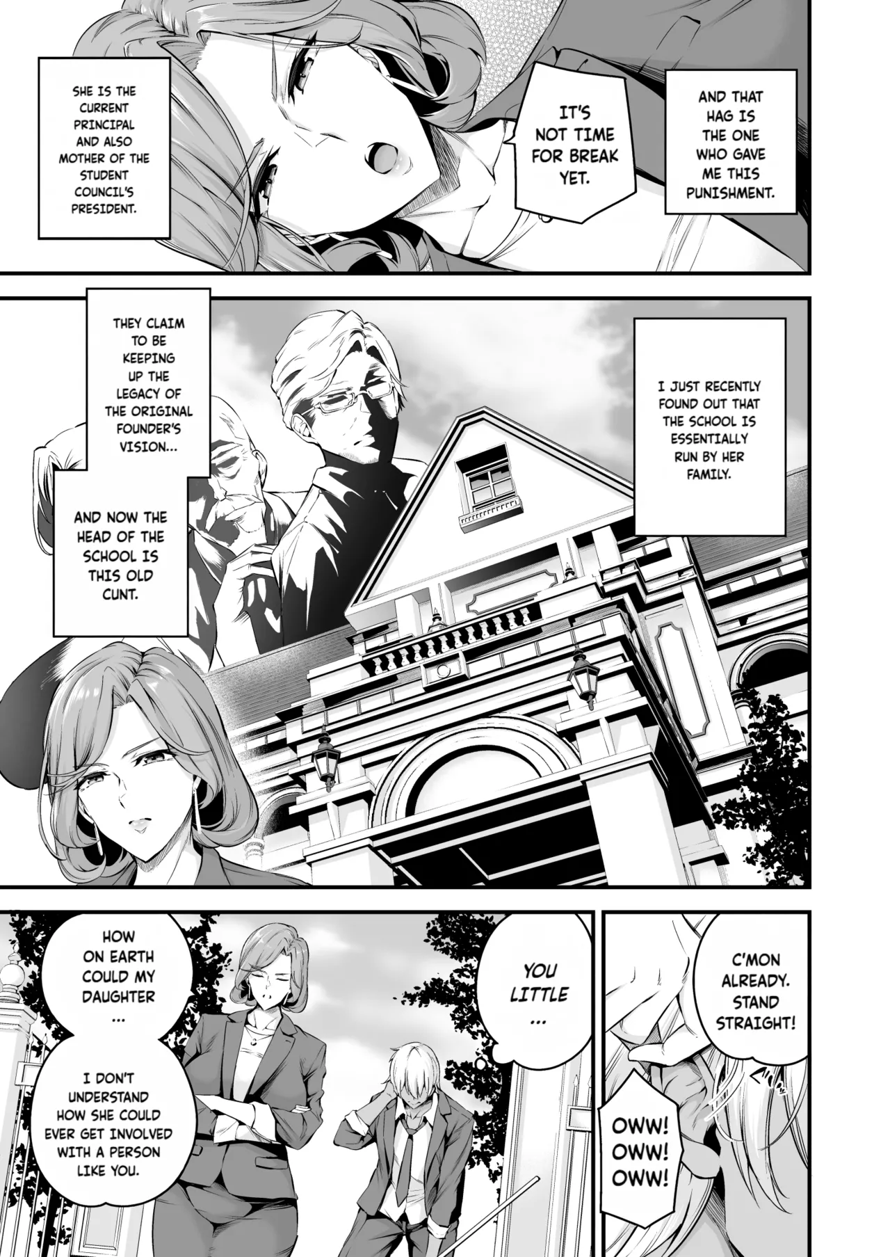 Shiramine Gakuen no Mesubuta Rijichou Zenpen | The sow principal of Shiramine Academy PROLOGUE - Page 4