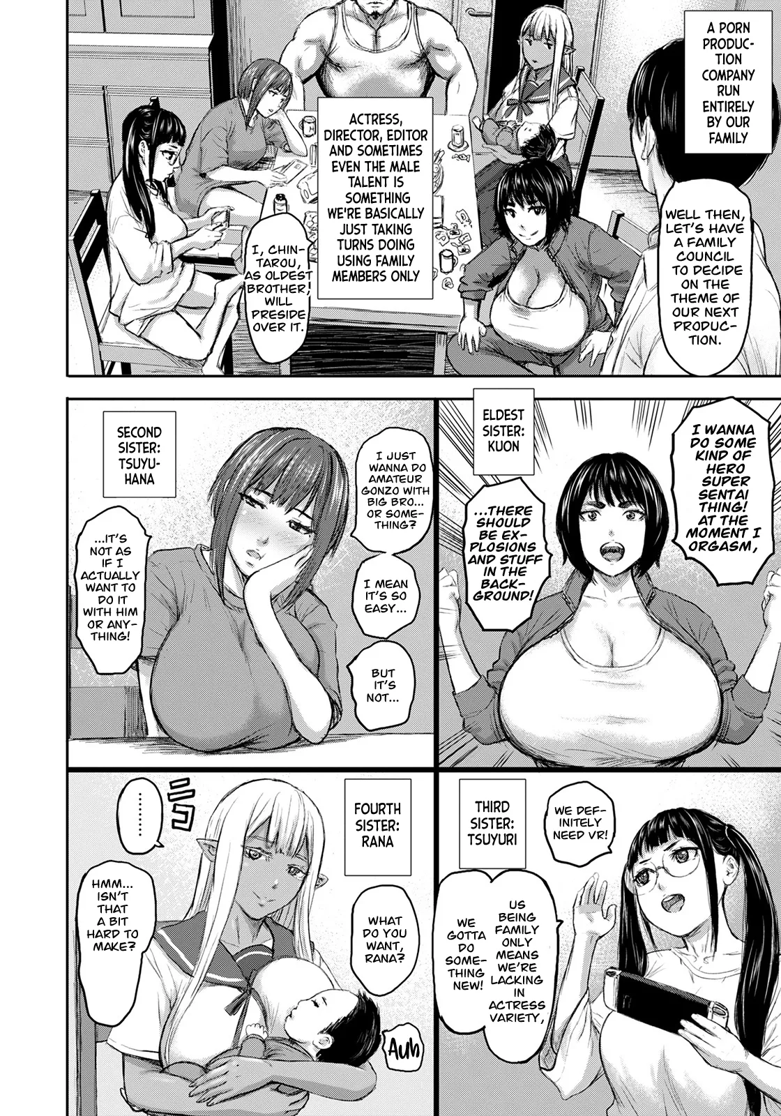 AV Kazoku | AV Family Ch. 1-3 page 11 - elf big breasts hentai manga - read online free