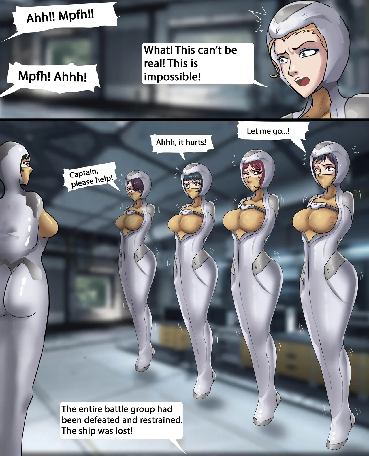 The Slave Spaceship - High Tech Bondage page 14 original parody - gag bondage hentai manga - read online free