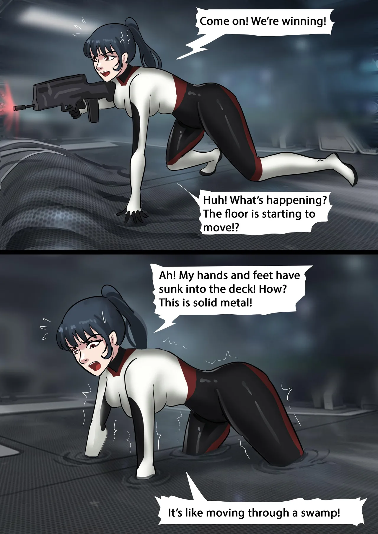 The Slave Spaceship - High Tech Bondage page 21 original parody - gag bondage hentai manga - read online free