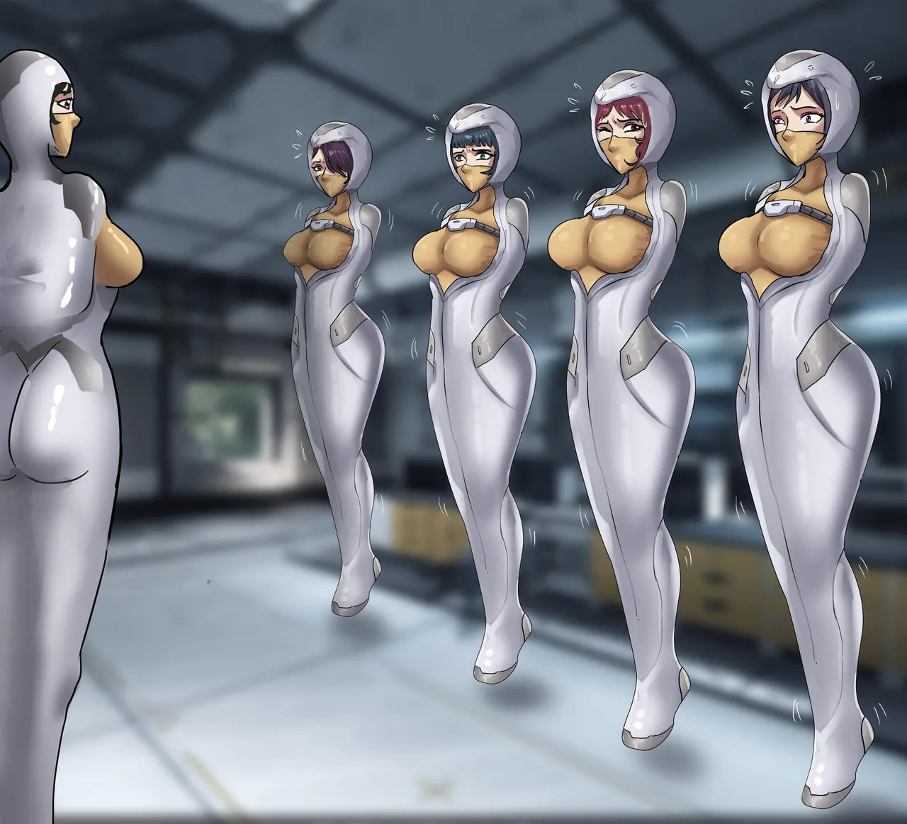 The Slave Spaceship - High Tech Bondage page 32 original parody - bondage gag hentai manga - read online free