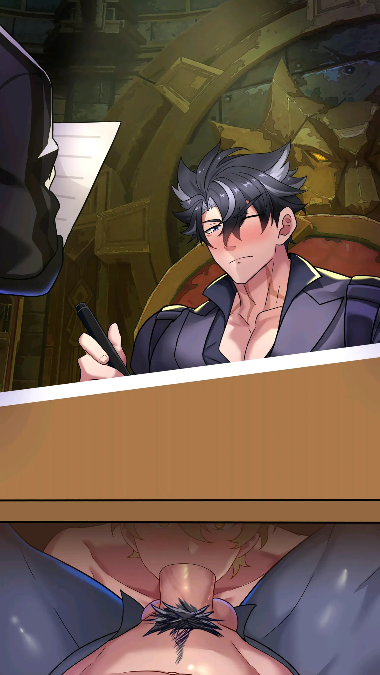 冥河残月-莱欧斯利的办公室 page 49 featuring aether - yaoi tomgirl hentai manga - read online free