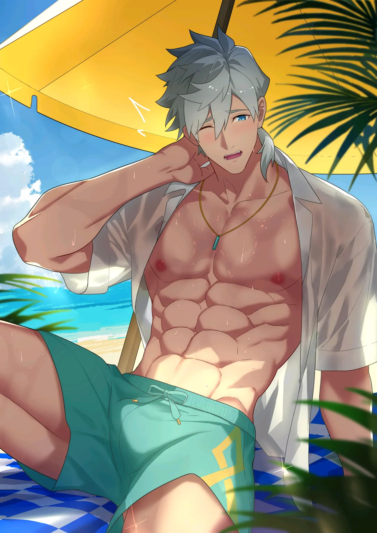 冥河残月-帕西瓦尔的夏日狂欢 page 41 original parody - group exhibitionism hentai manga - read online free