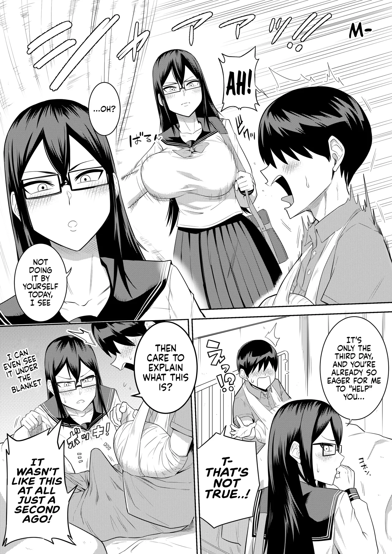 [Makosho] Sewayaki na Kyonyuu Gakkyuu Iinchou Sono 1-11 | The Kind and Caring Busty Class Rep Ch.1-11 [English] (Ongoing) page 25 original parody - handjob kissing hentai manga - read online free