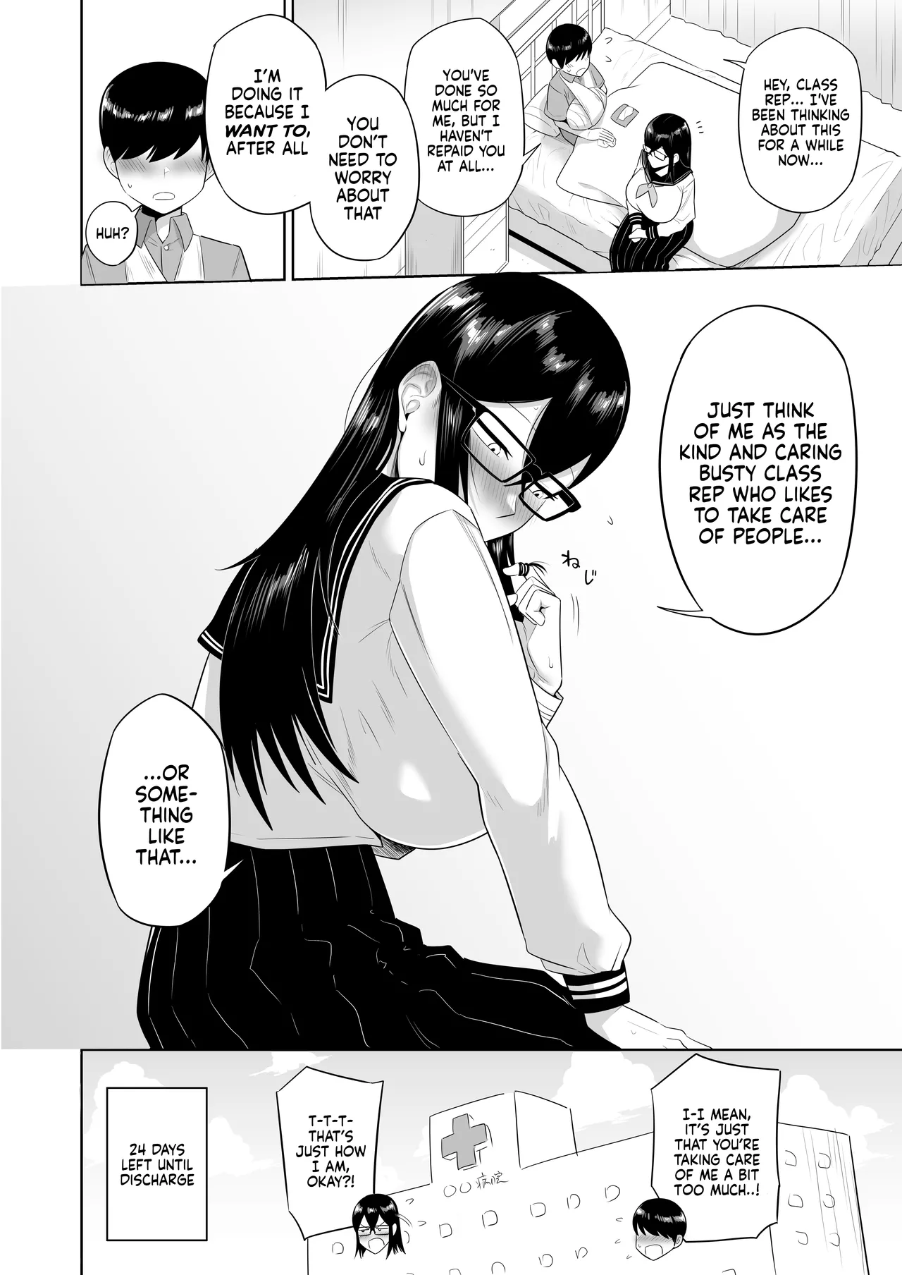 [Makosho] Sewayaki na Kyonyuu Gakkyuu Iinchou Sono 1-11 | The Kind and Caring Busty Class Rep Ch.1-11 [English] (Ongoing) page 59 original parody - handjob kissing hentai manga - read online free