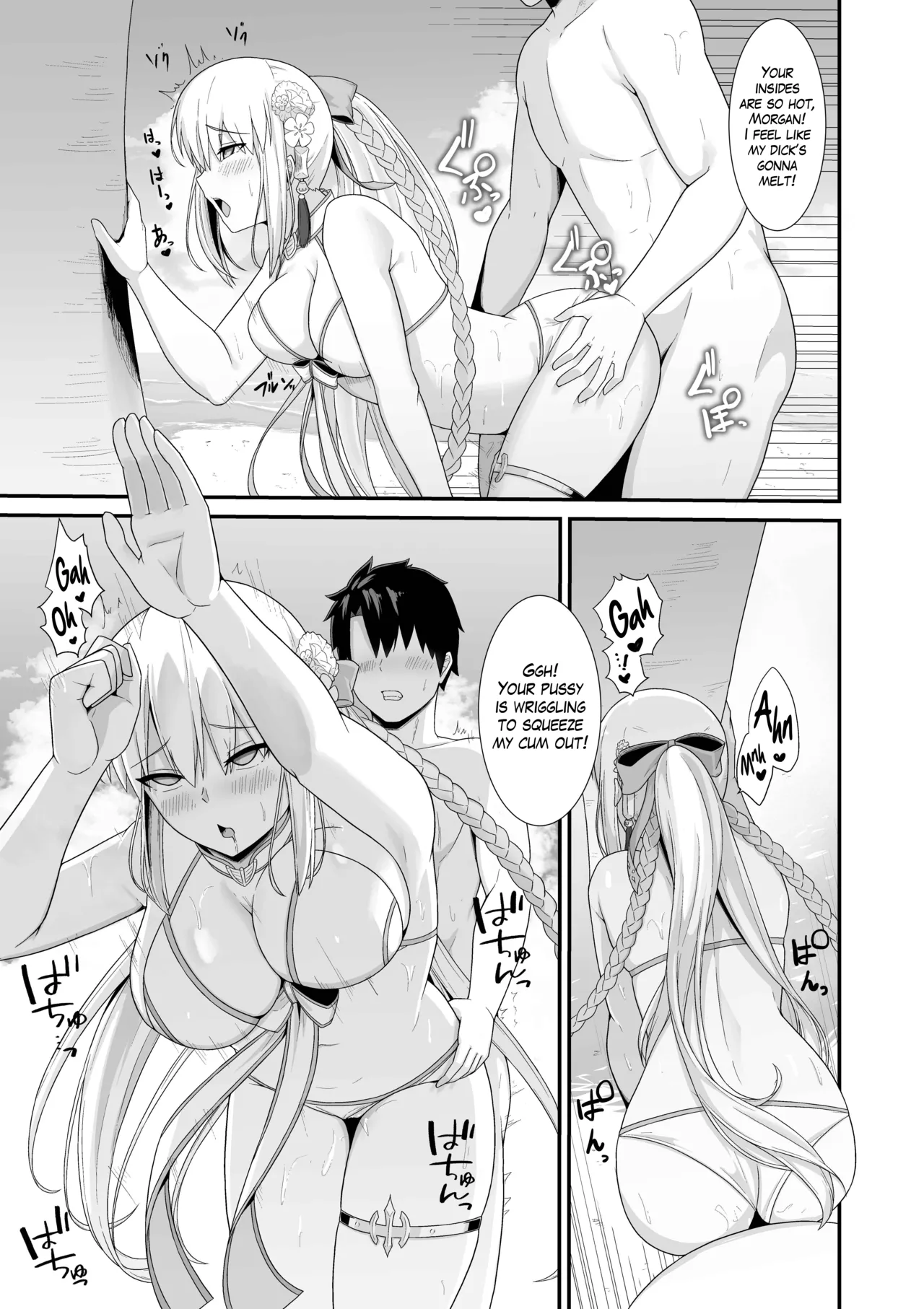Morgan Heika to Shinkon Ryokou | Honeymoon with Her Majesty Morgan page 20 featuring gudao fate grand order parody - swimsuit bikini hentai manga - read online free