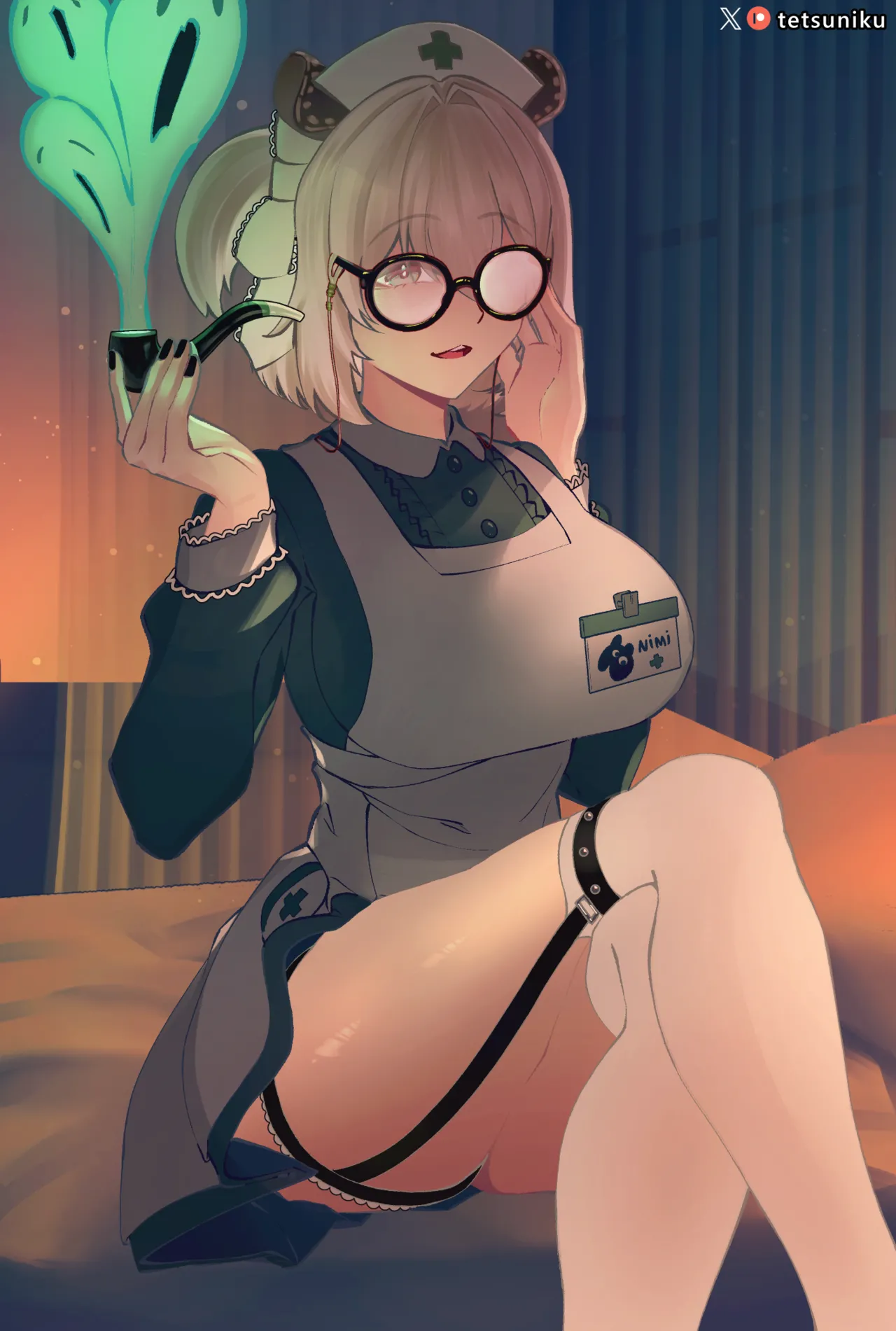 Nimi Nightmare's Session with Kronii+ Extras page 12 featuring ouro kronii hololive parody - sweating big breasts hentai manga - read online free