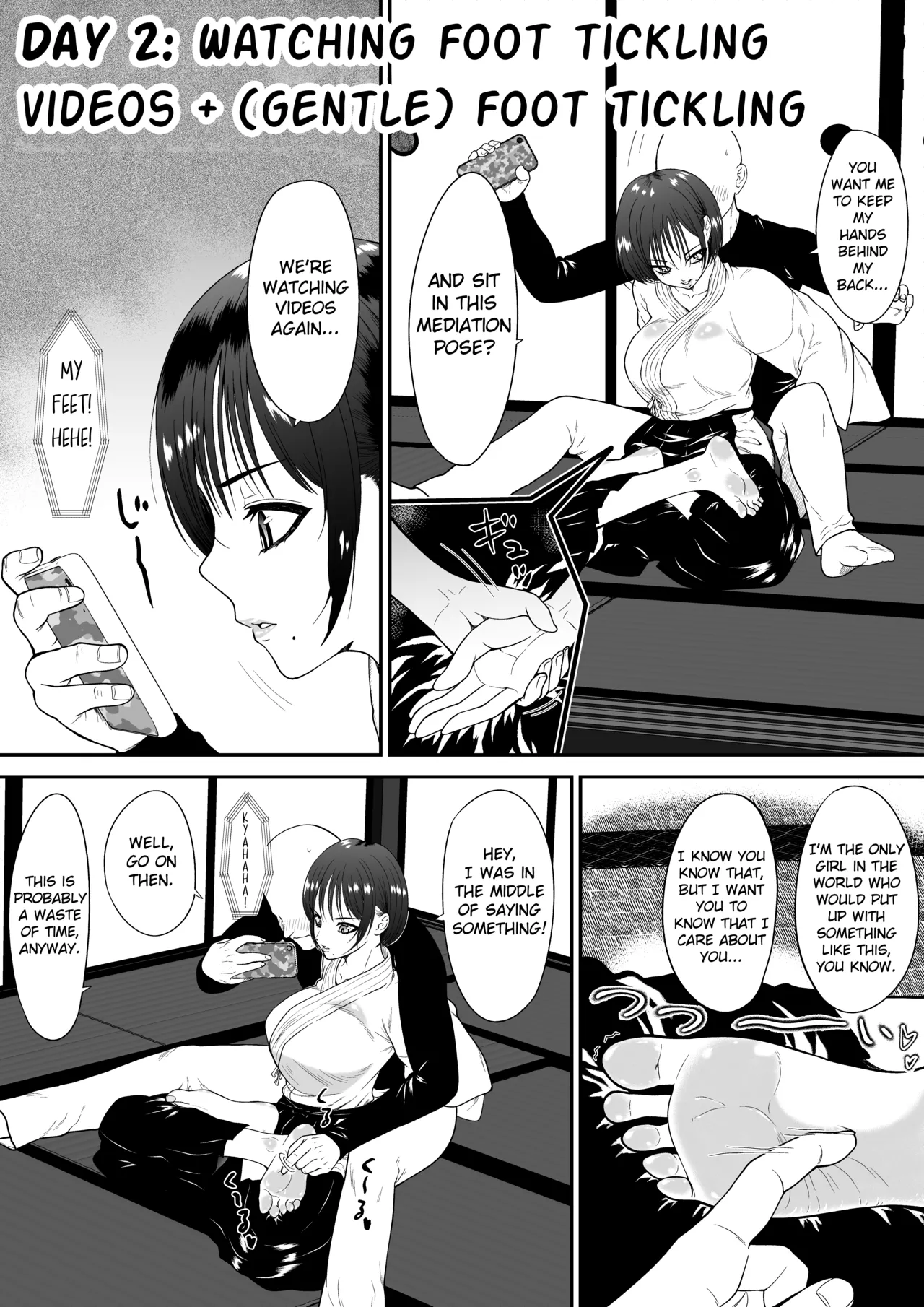 Kyou kara Hajimeru Ashiura Tsuyo Tsuyo Kendou Kanojo no Ashiura Yowa Yowa Kaihatsu Seikatsu | Starting Today: a Life of Developing My Girlfriend, Who Has Tough Feet From Kendo, Into a Girl With Ticklish Feet! page 10 original parody - blindfold bondage hentai manga - read online free