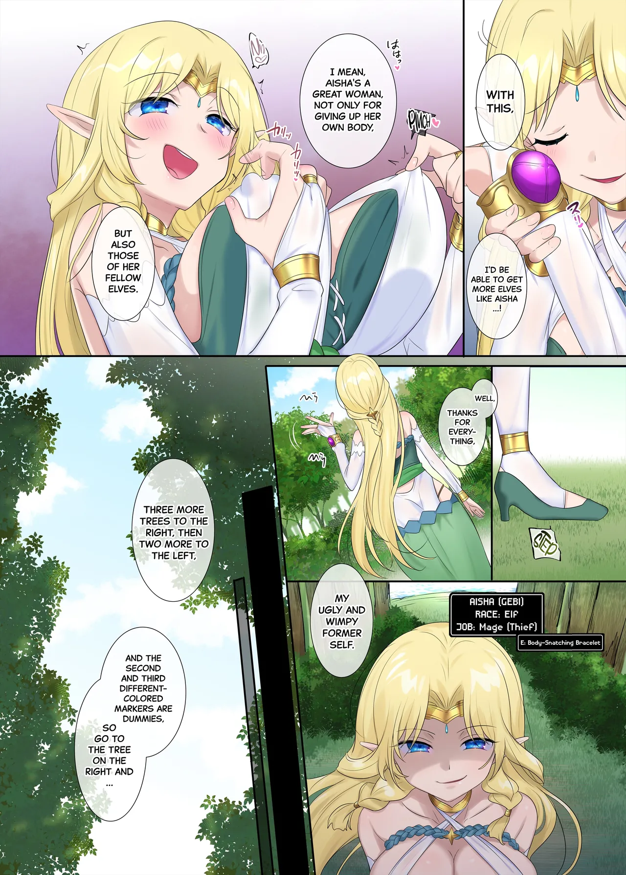 Nikutai Dorobou no Udewa | Body-Snatching Bracelet page 22 original parody - nakadashi full color hentai manga - read online free