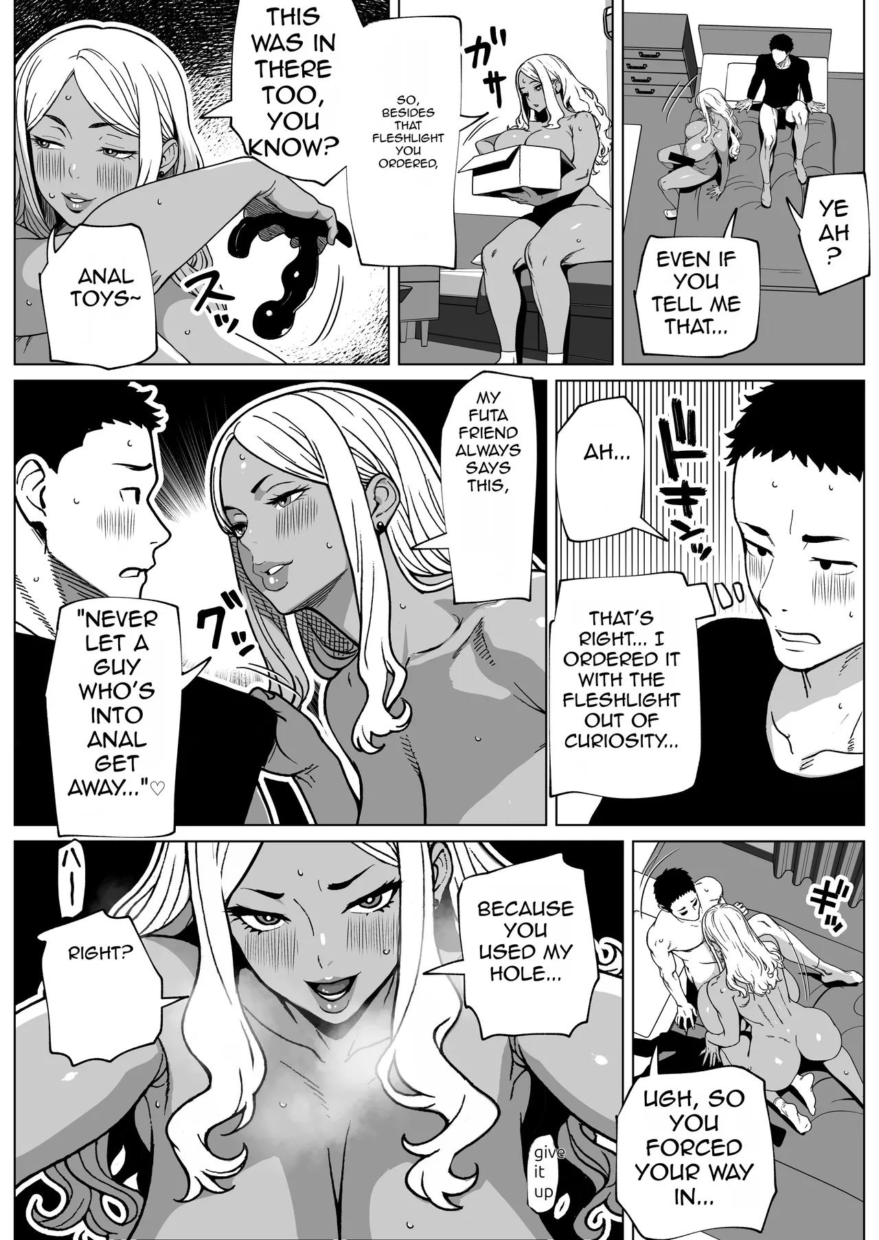 My Neighbor is a Futa Gyaru Gal! page 21 original parody - sole male rough translation hentai manga - read online free