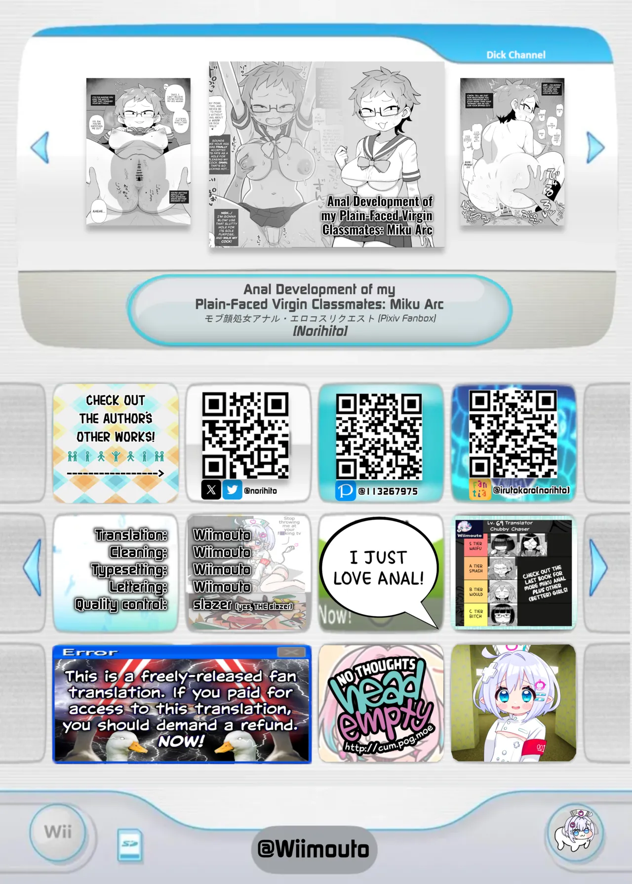 [Surudoiman no Irutokoro (Norihito)] Mob-gao Shojo Anal・Ero Cos Rikuesuto (Pixiv Fanbox) | Anal development of my plain-faced virgin classmates: Miku Arc [English] [Wiimouto] [Digital] page 10 original parody - sole female sole male hentai manga - read online free