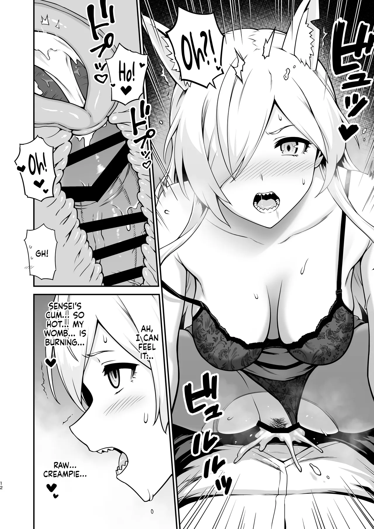 Kanna to Hatsujouki | Kanna And The Mating Season page 12 featuring sensei blue archive parody - sole female sole male hentai manga - read online free
