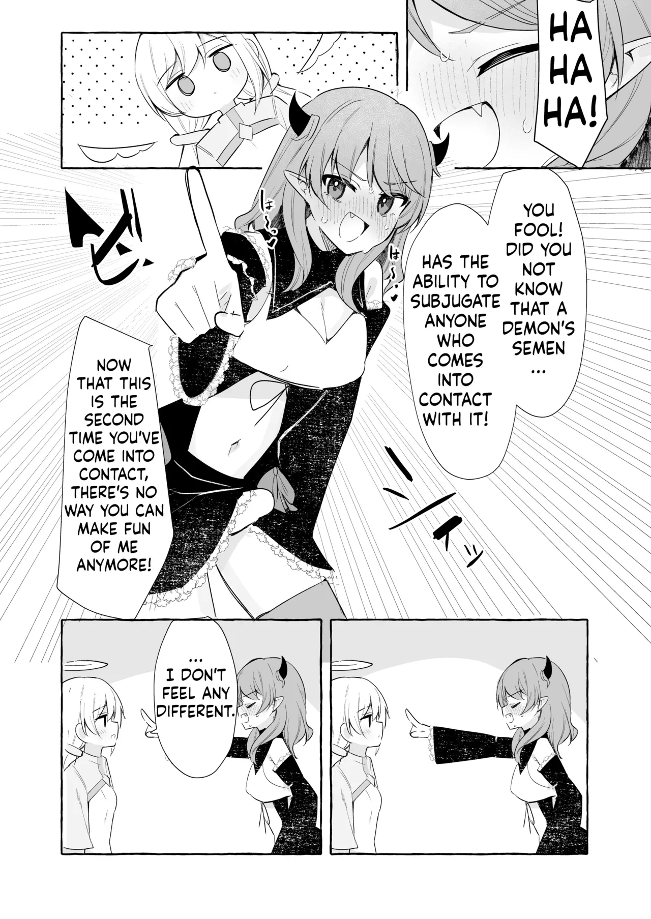 Futanari Akuma to Tenshii-chan page 16 original parody - sole female nakadashi hentai manga - read online free