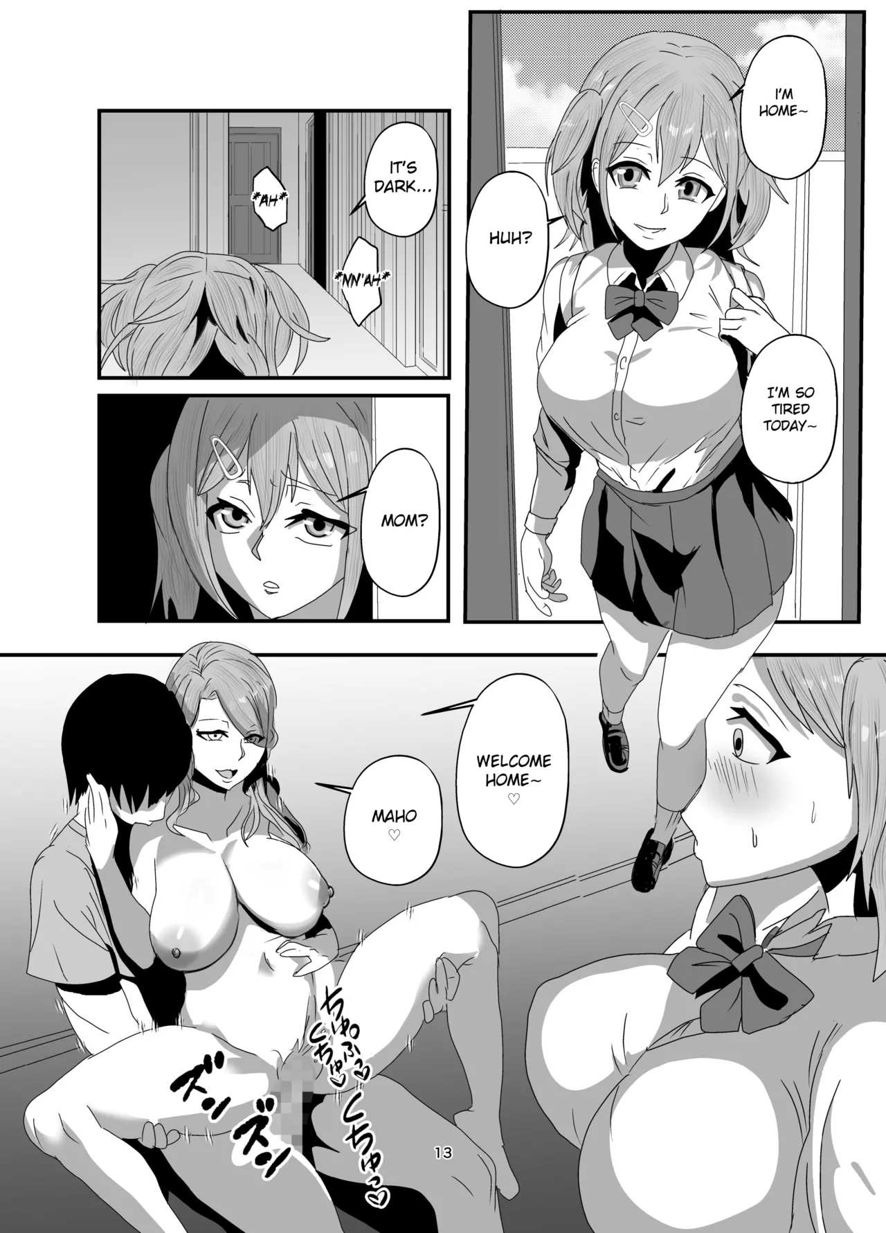 Sagekawaru Haha Musume | Replacing Mother and Daughter page 13 original parody - milf mind control hentai manga - read online free