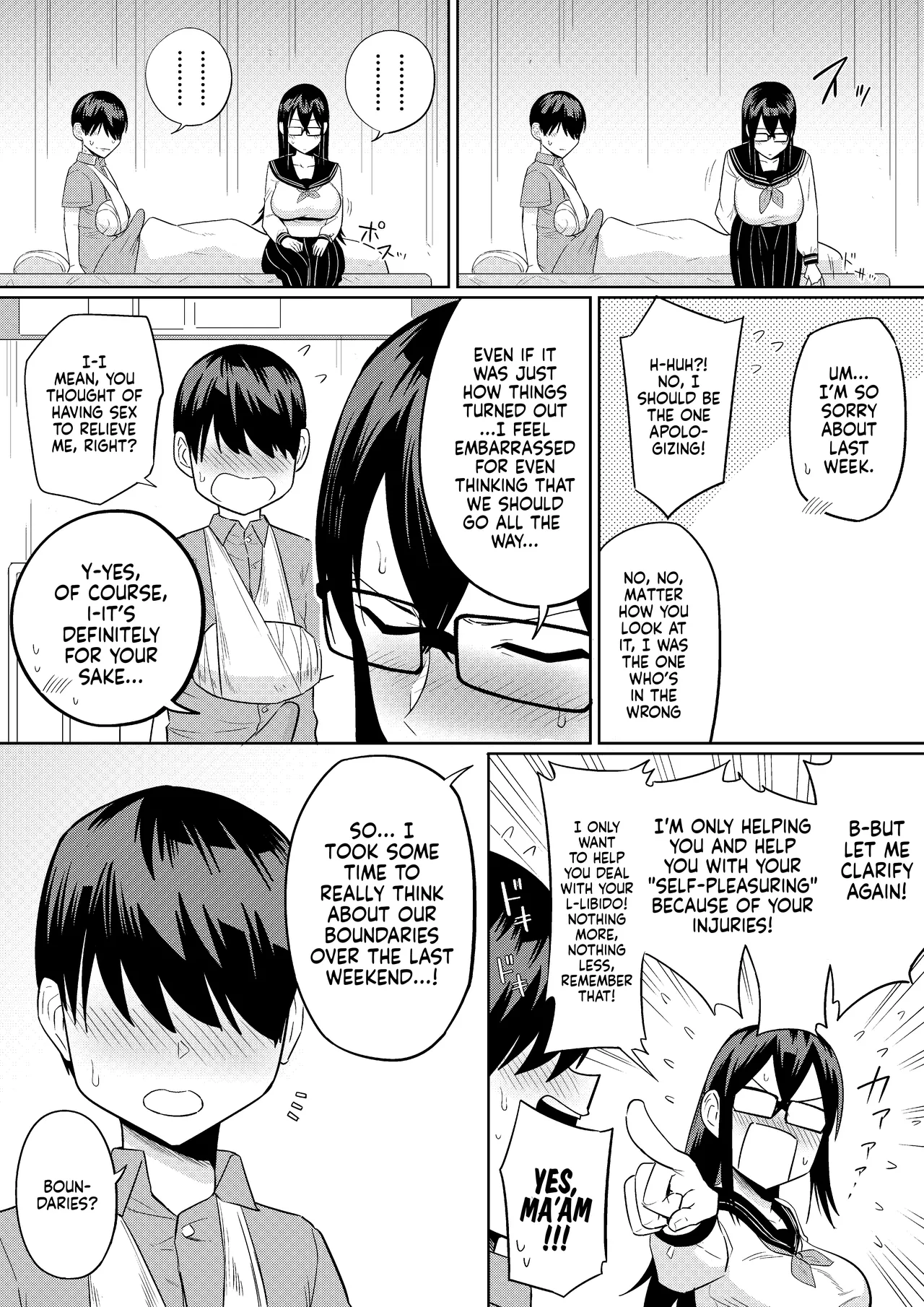 [Makosho] Sewayaki na Kyonyuu Gakkyuu Iinchou Sono 1-12 | The Kind and Caring Busty Class Rep Ch.1-12 [English] [NudeSalad] (Ongoing) page 44 original parody - sole female sole male hentai manga - read online free