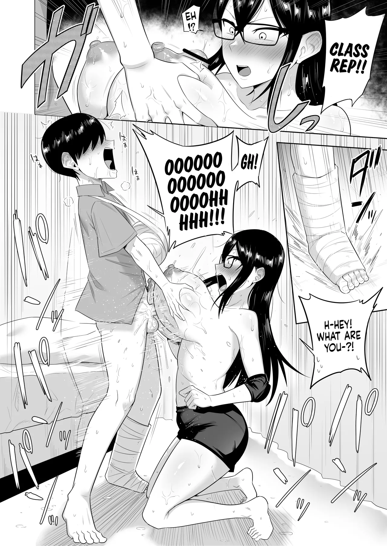 [Makosho] Sewayaki na Kyonyuu Gakkyuu Iinchou Sono 1-12 | The Kind and Caring Busty Class Rep Ch.1-12 [English] [NudeSalad] (Ongoing) page 57 original parody - handjob kissing hentai manga - read online free