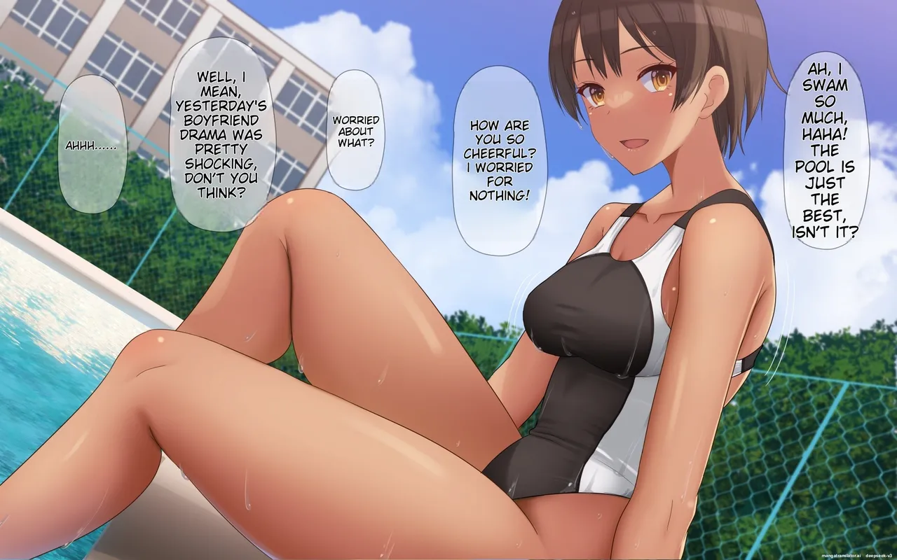 Naka ga Ii Onna Tomodachi wa Aitsu no Kanojo datta page 169 original parody - swimsuit mmf threesome hentai manga - read online free