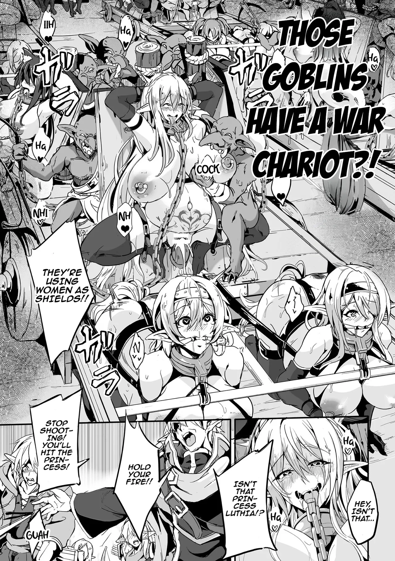 Kooni no Kuni no Mesu Elf Ch. 3 | Female Elves of the Goblin Country Ch. 3 page 19 - elf big breasts hentai manga - read online free