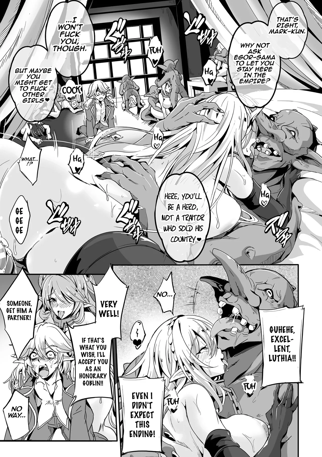 Kooni no Kuni no Mesu Elf Ch. 3 | Female Elves of the Goblin Country Ch. 3 page 25 - nakadashi gloves hentai manga - read online free