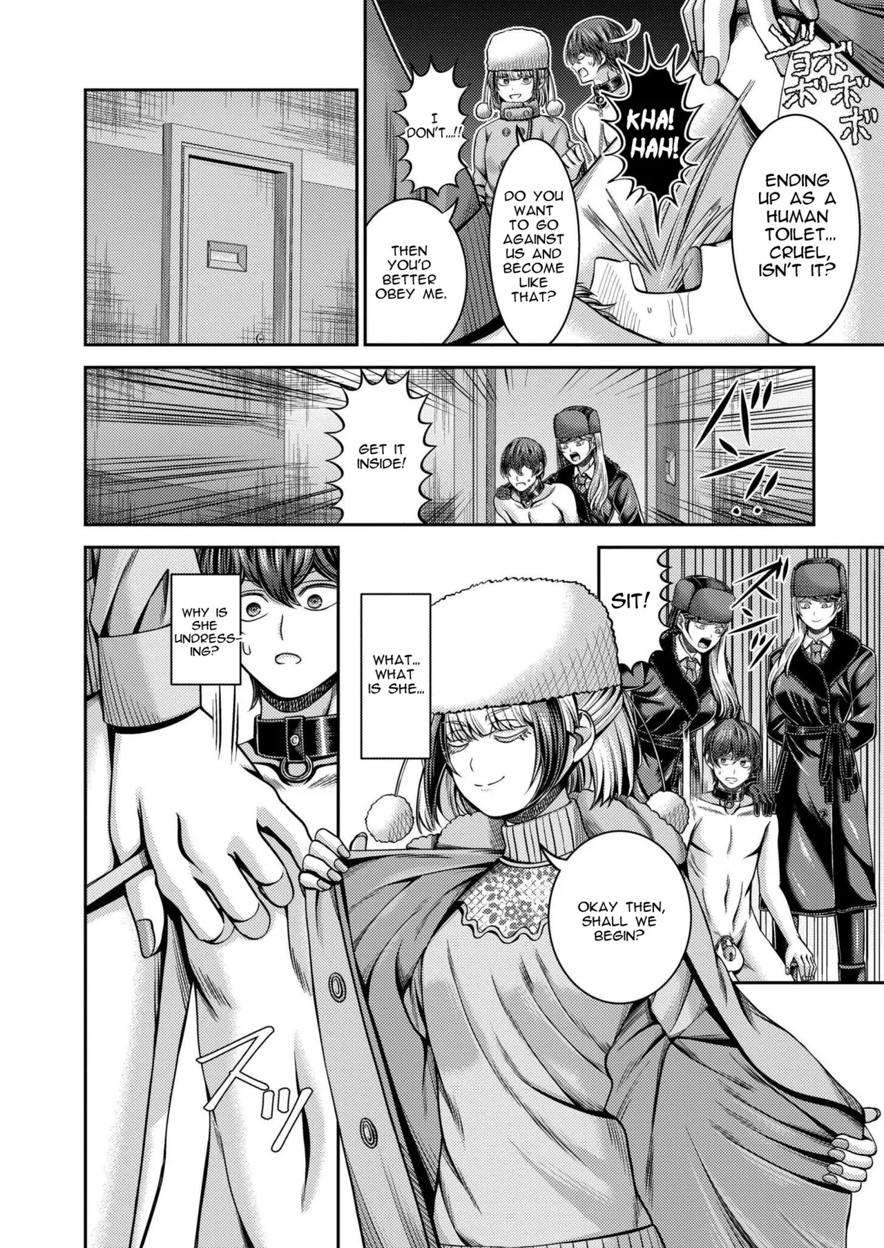 [Yamahata Rian] Siberia Tokkyuu Inferno ~Dorei Mitsuzoujouiki~ | Siberian Express Inferno (COMIC Kaien VOL. 20) [English] [Spirtohleb] [Digital] page 10 - full censorship femdom hentai manga - read online free