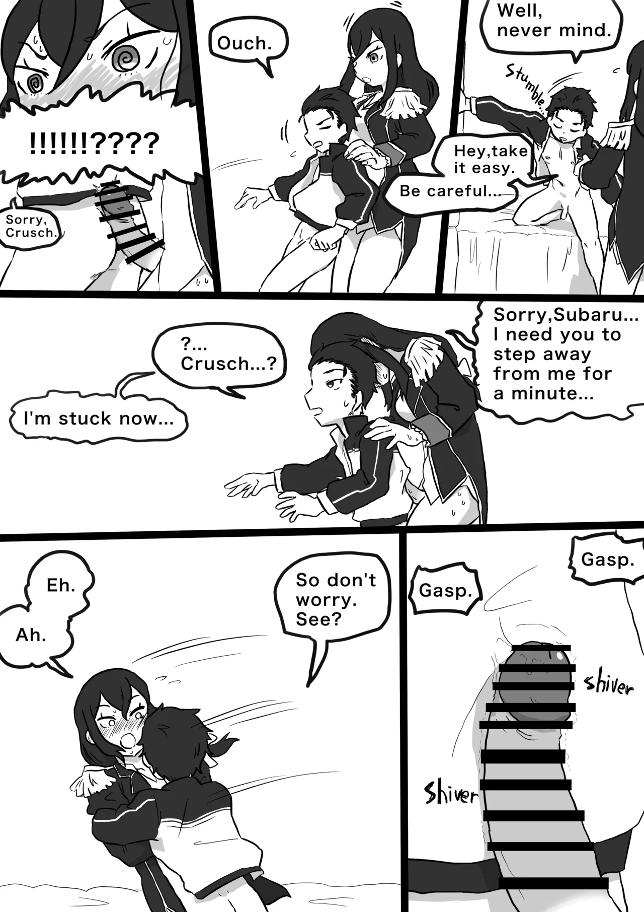 Subaru x Royal Candidates page 13 featuring subaru natsuki re zero kara hajimeru isekai seikatsu parody - futanari kissing hentai manga - read online free