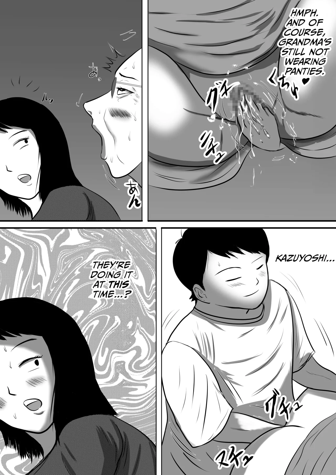 [Surigoma] Obaa-chan-chi ni Boku wa Iku! Hatsubon Hen page 34 original parody - nakadashi big penis hentai manga - read online free