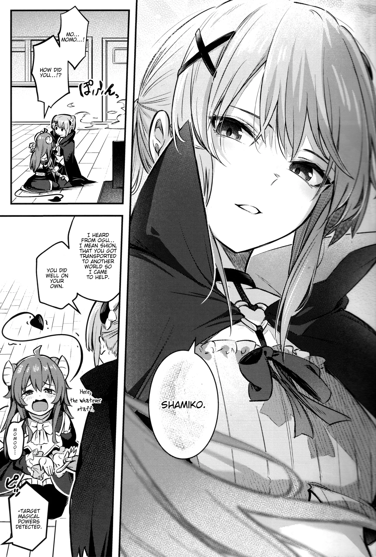 Mazoku wa Shukuteki to Nakayoshi Shinai to Derarenai Heya ni, Tojikomerarete Shimatta! page 10 featuring yuko yoshida machikado mazoku parody - kissing magical girl hentai manga - read online free