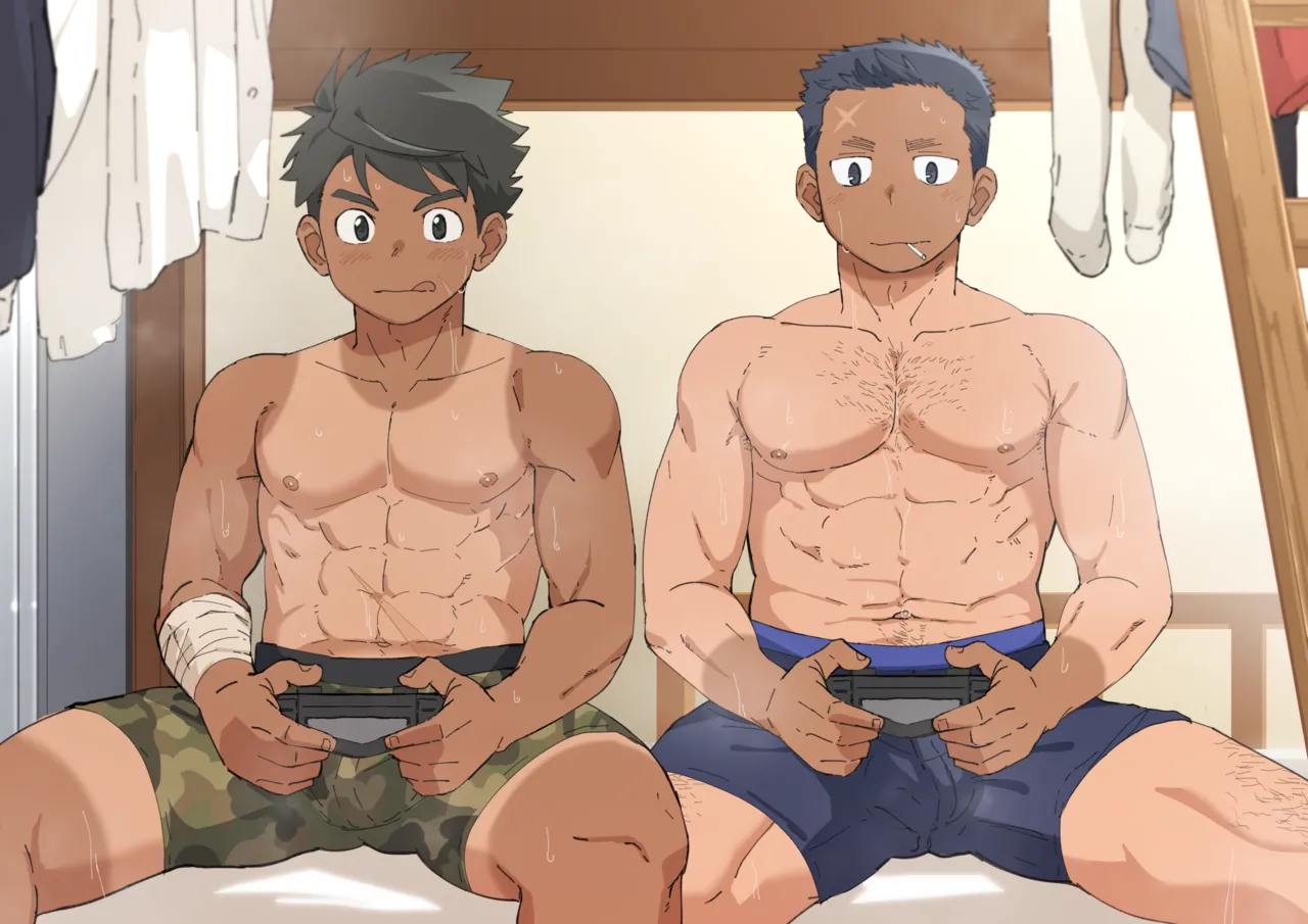 冷房の壊れた寮でゲーム 1+2 page 18 - handjob anal hentai manga - read online free