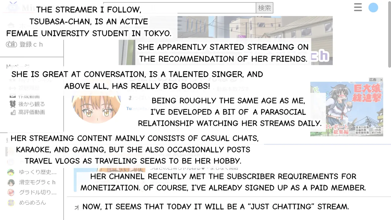 Tsubasa no Chounyuu Channel Haishin-chuu! page 9 - big breasts huge breasts hentai manga - read online free