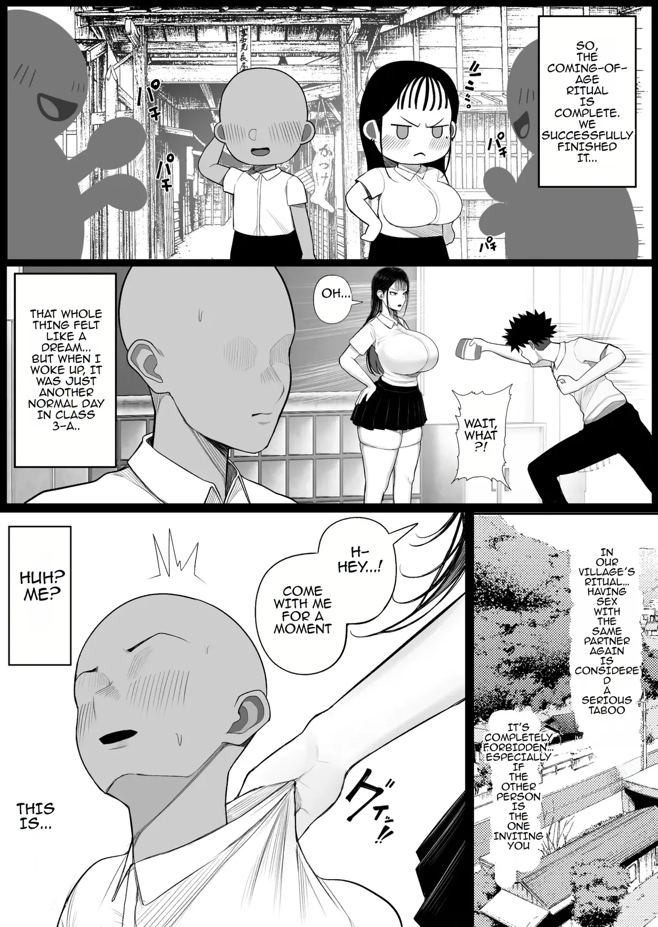 Mura no Kishuu de Bakunyuu Yankee to Yareta Hanashi | A Story About Fucking a Big-Titted Delinquent Because of Village Traditions page 40 original parody - big breasts schoolgirl uniform hentai manga - read online free