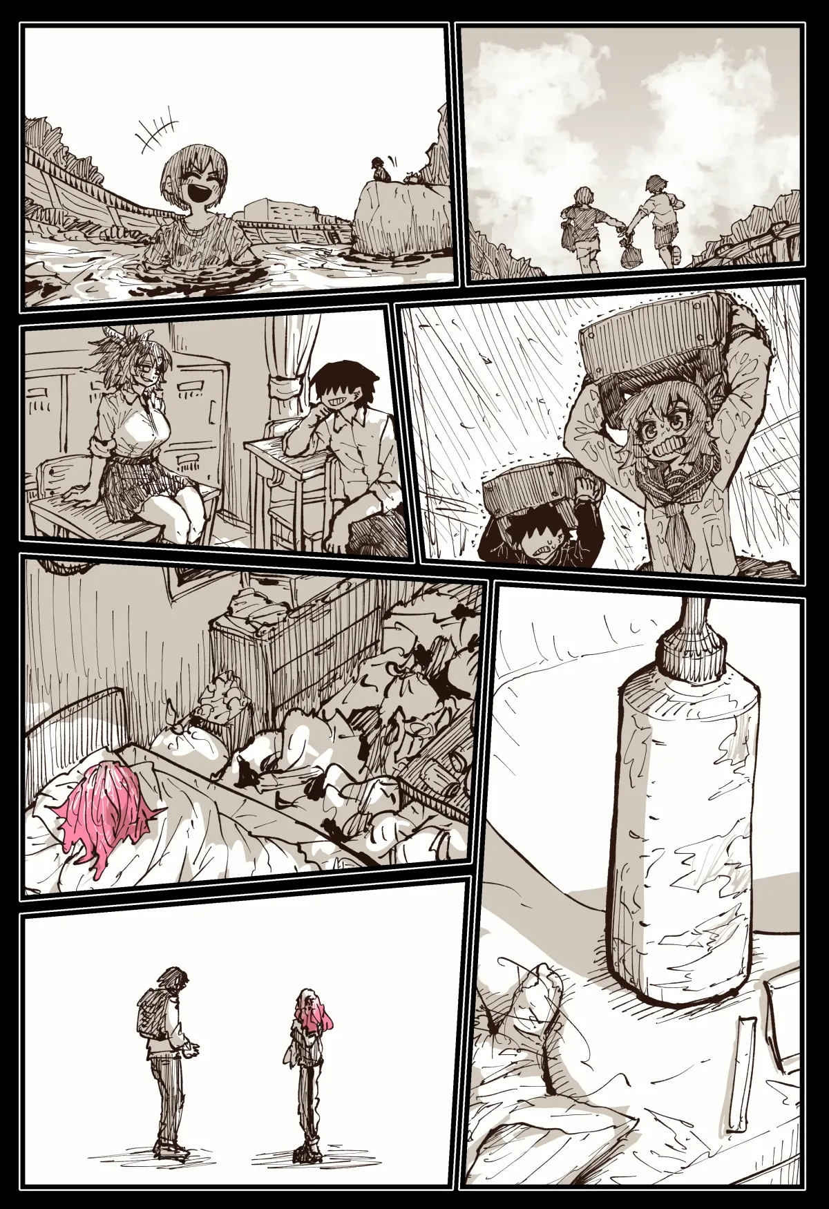 Jimoto ni Kaettekitara Osananajimi ga Kowareteta | When I Returned to My Hometown, My Childhood Friend was Broken page 150 original parody - sole female sole male hentai manga - read online free