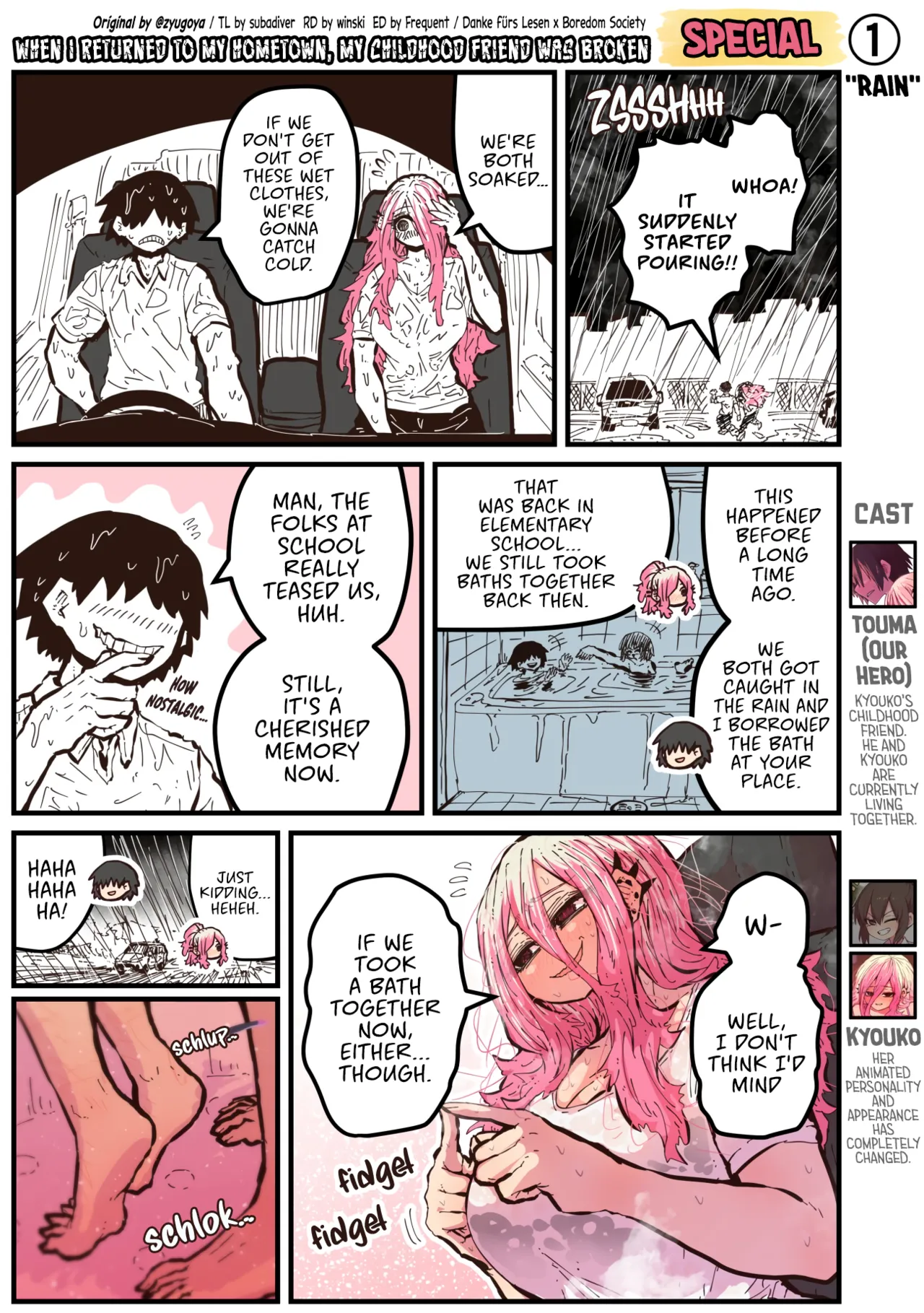 Jimoto ni Kaettekitara Osananajimi ga Kowareteta | When I Returned to My Hometown, My Childhood Friend was Broken page 184 original parody - squirting big breasts hentai manga - read online free