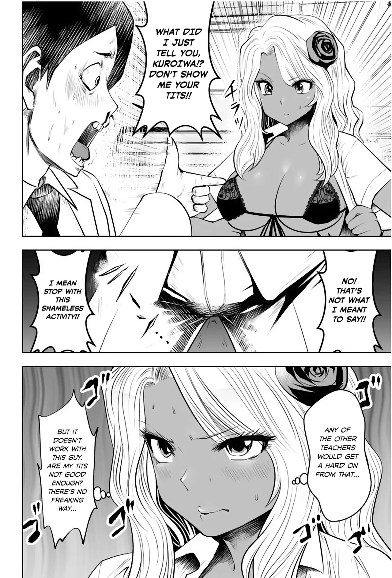 Black Gakkou ni Tsutomete Shimatta Sensei - Transferred to the Gyaru Academy vol 1 page 49 - big breasts gyaru hentai manga - read online free