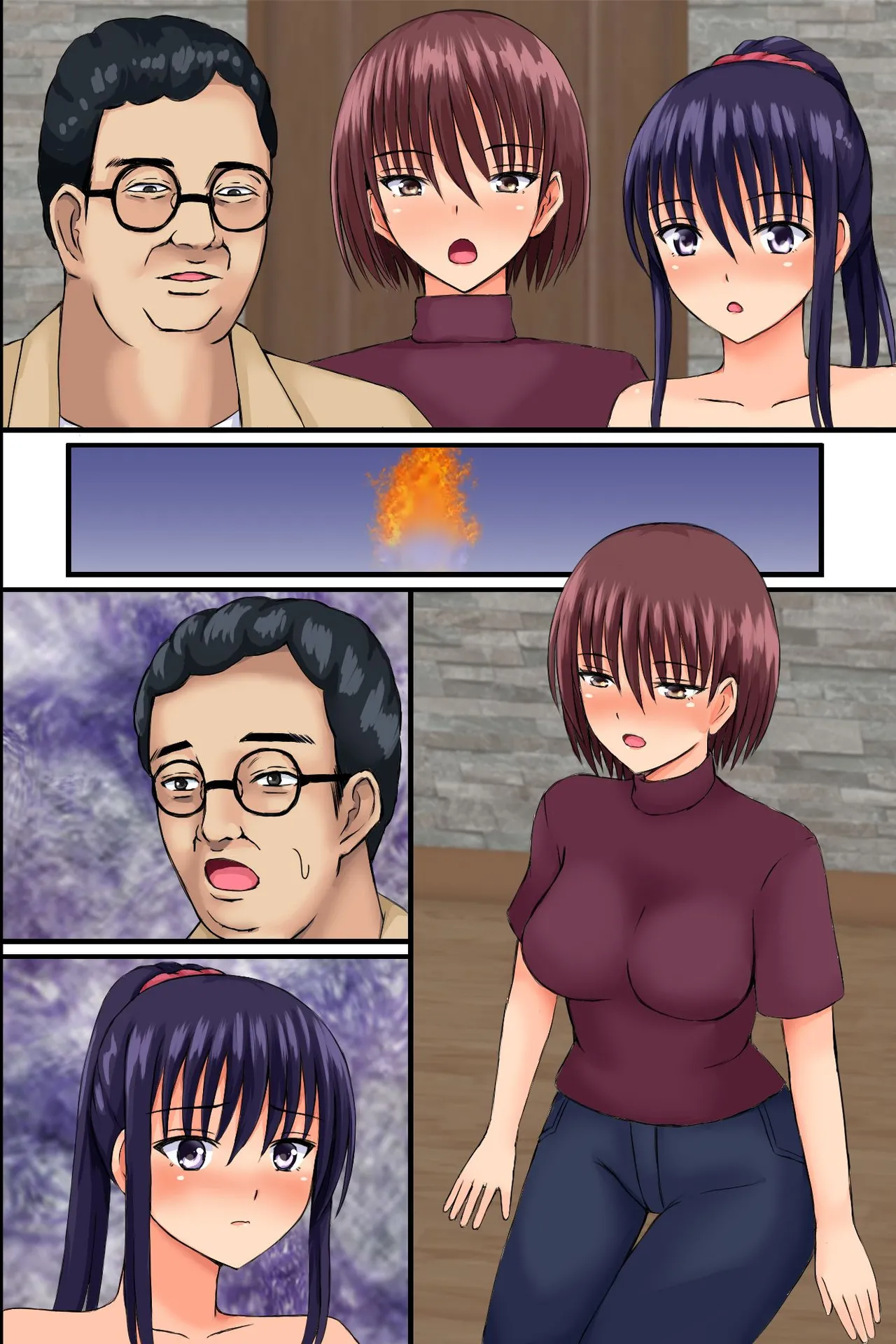 底辺主人公が巨乳女先輩で童貞卒業したりツンデレ幼なじみを便女にしたりする話 page 50 original parody - big breasts full color hentai manga - read online free