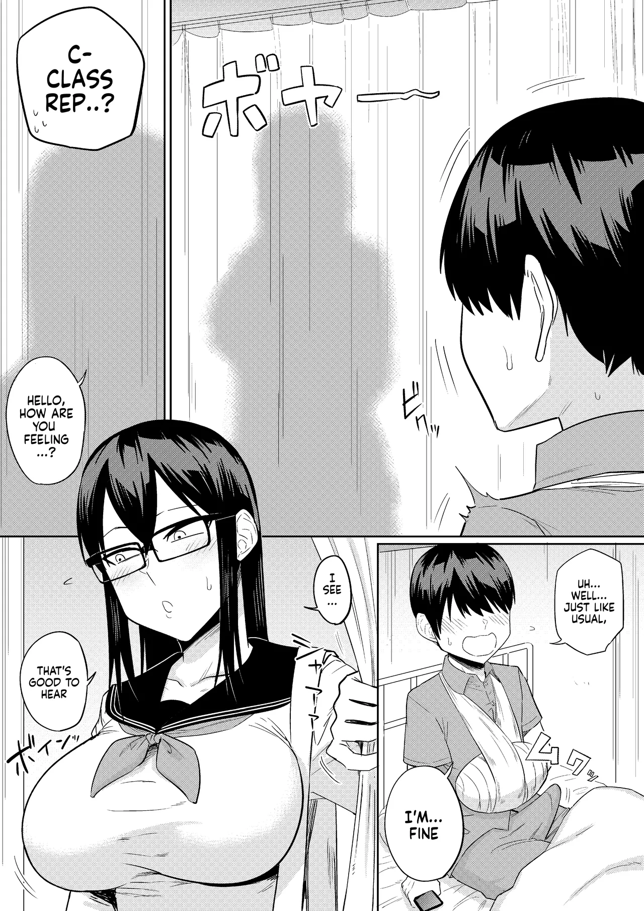 [Makosho] Sewayaki na Kyonyuu Gakkyuu Iinchou Sono 1-13 | The Kind and Caring Busty Class Rep Ch.1-13 [English] [NudeSalad] (Ongoing) page 43 original parody - sole female sole male hentai manga - read online free