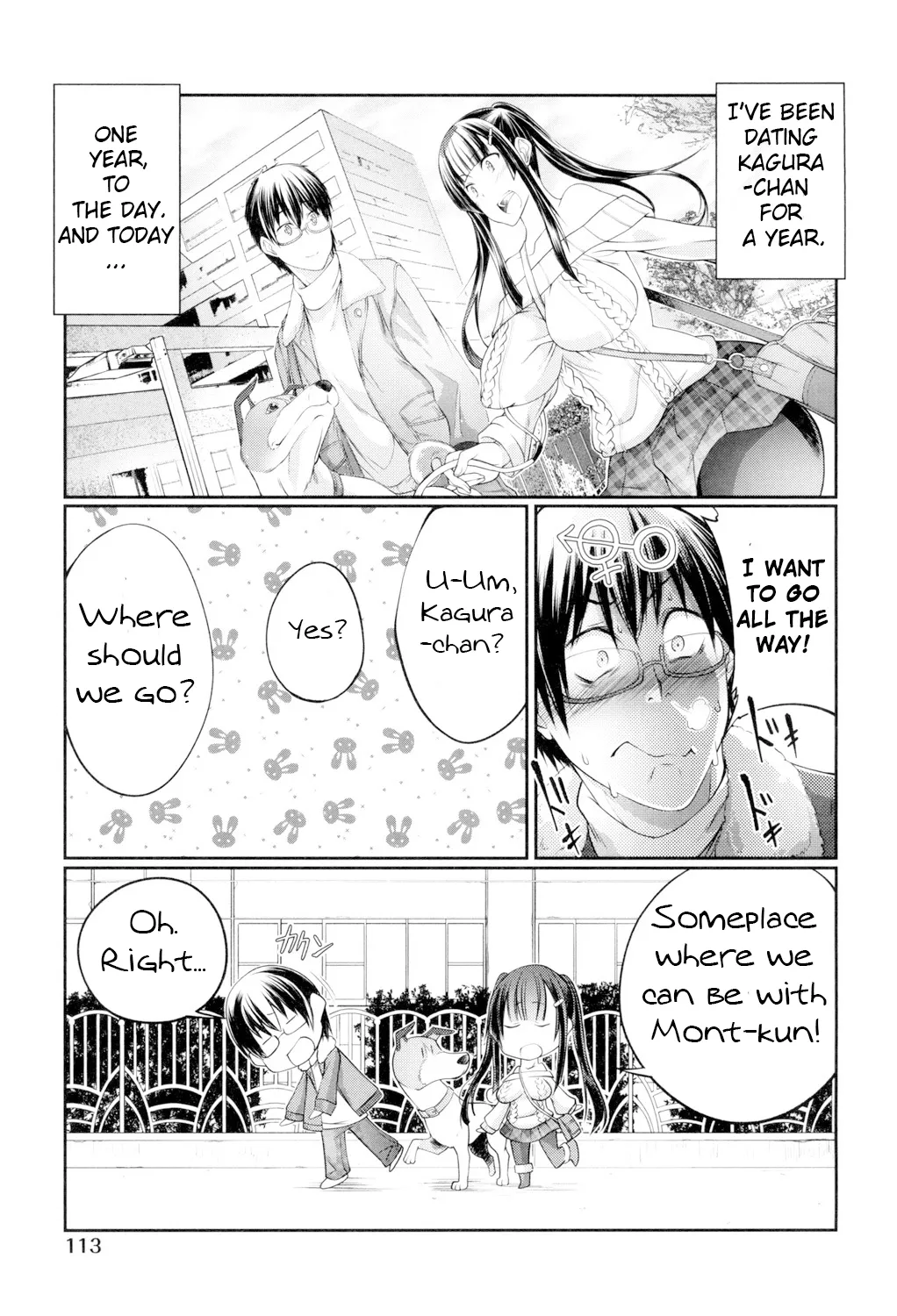Juukan Koimonogatari | Bestiality Love Stories page 114 - kissing big breasts hentai manga - read online free