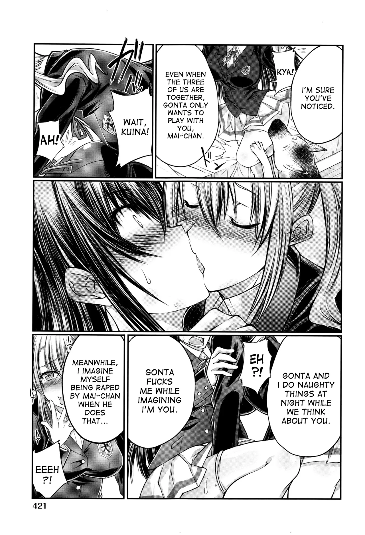 Juukan Koimonogatari | Bestiality Love Stories page 44 - kissing big breasts hentai manga - read online free