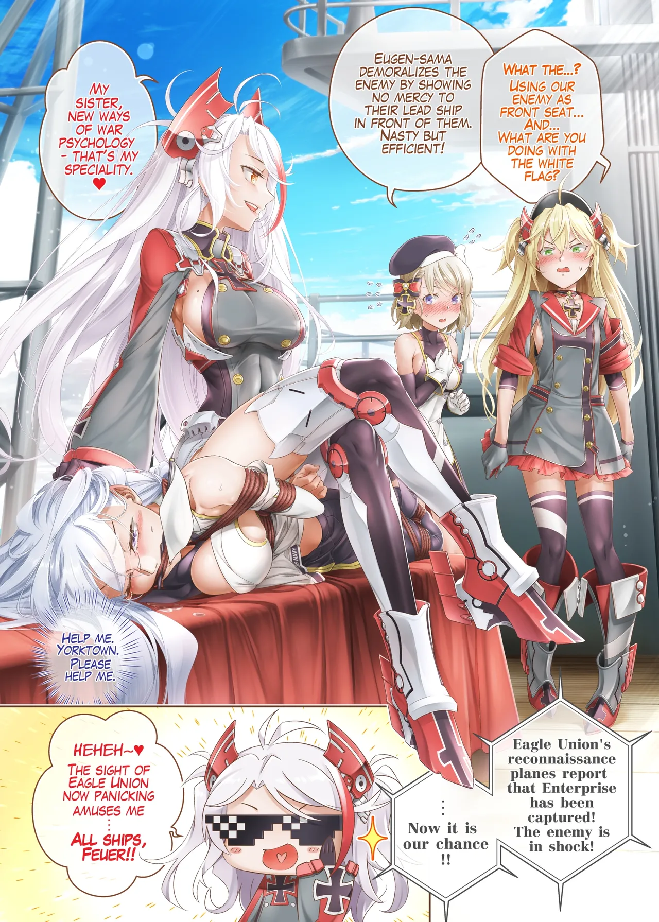 Azur Ring - Iron Blood Match! page 27 featuring enterprise azur lane parody - yuri bondage hentai manga - read online free
