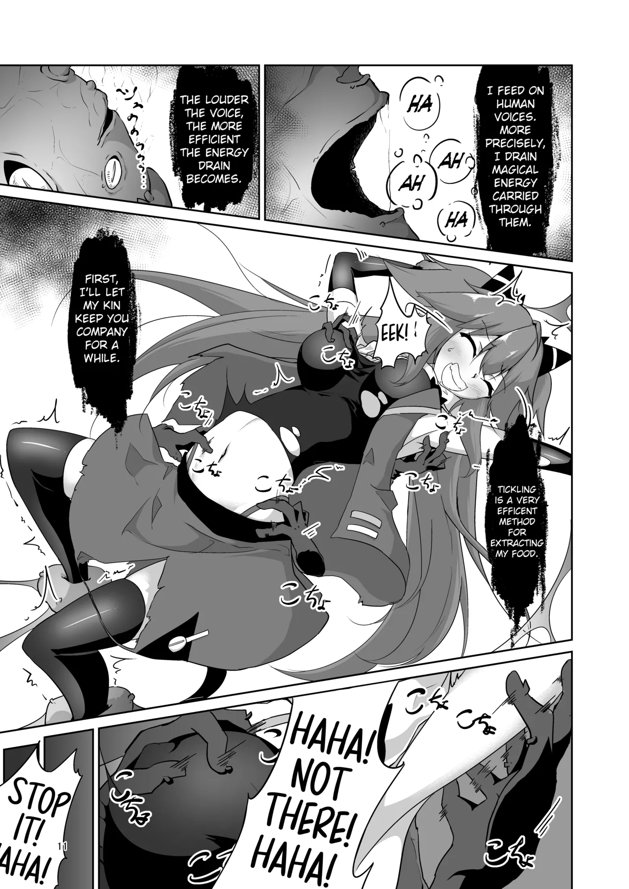 Masou Shoujo Natsumi Haiboku no Kusuguri Jigoku |  Magical Girl Natsumi's Defeat in Tickling Hell page 10 original parody - sole female bondage hentai manga - read online free