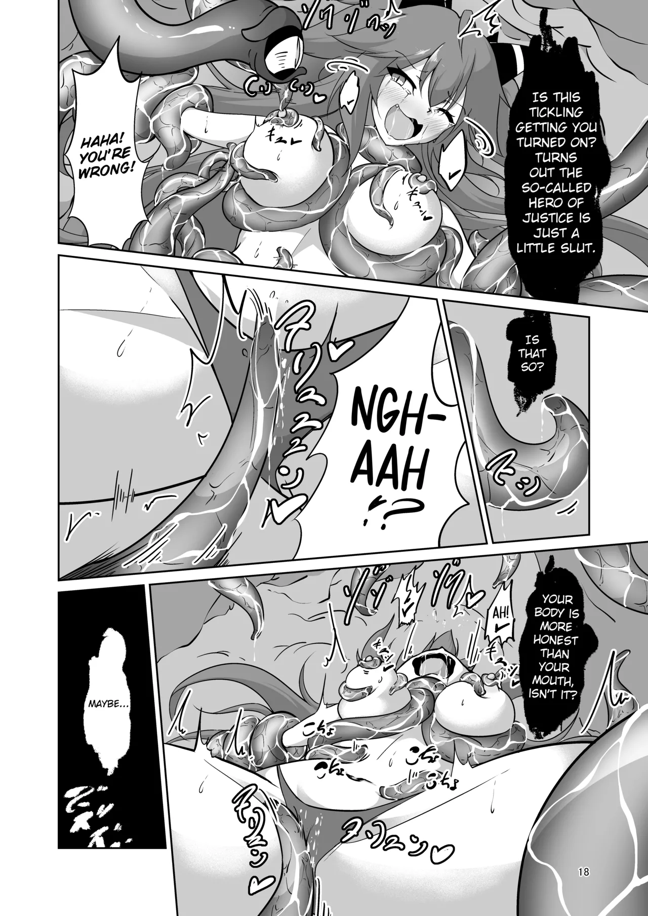 Masou Shoujo Natsumi Haiboku no Kusuguri Jigoku |  Magical Girl Natsumi's Defeat in Tickling Hell page 17 original parody - sole female bondage hentai manga - read online free