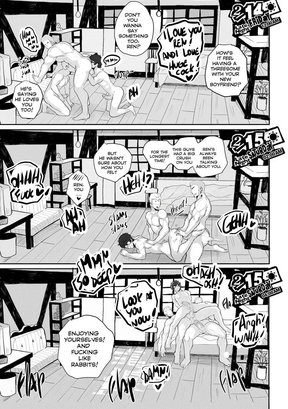 Valentine's Night page 26 featuring akira kurusu persona 5 parody - group glasses hentai manga - read online free