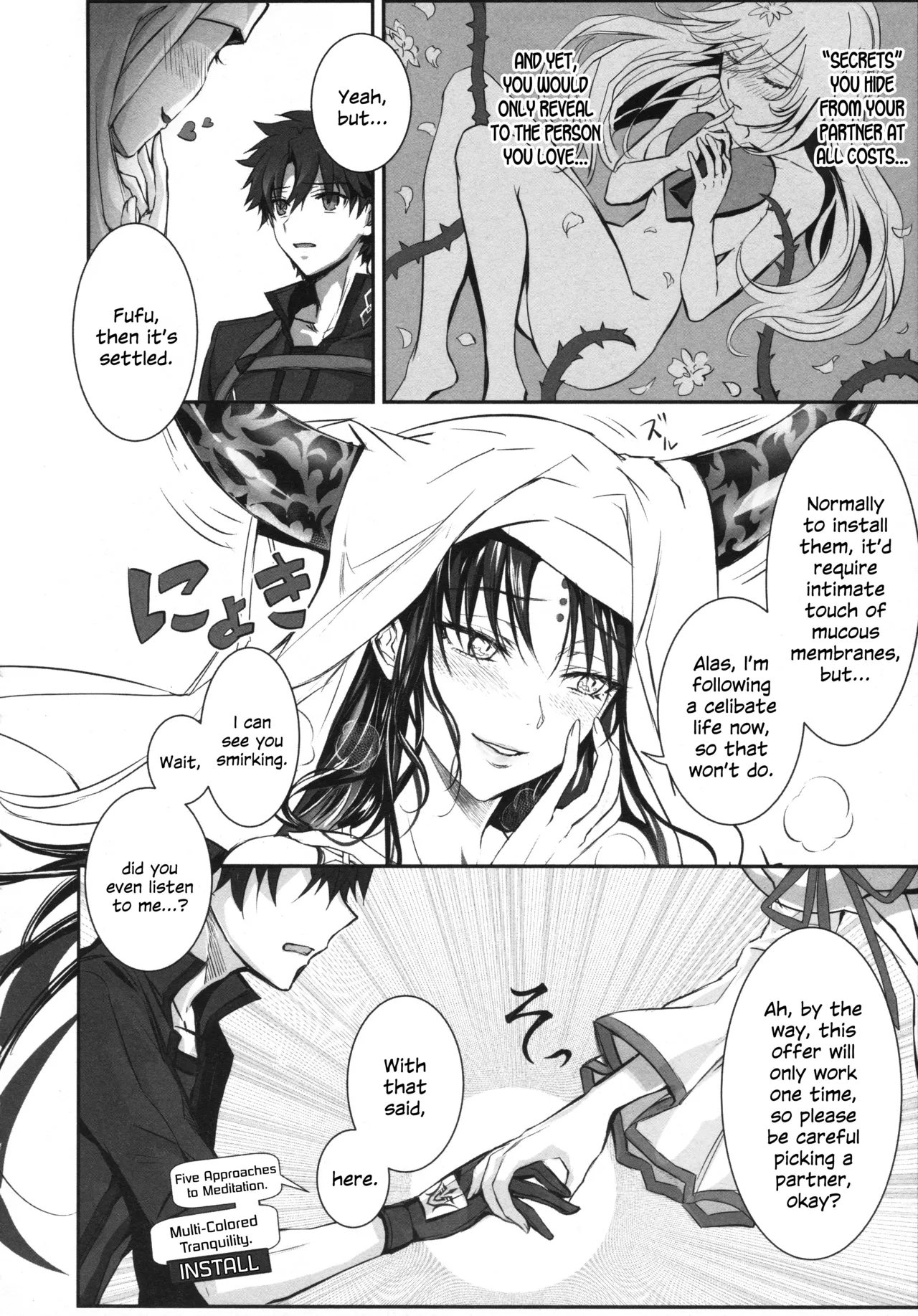 Meltryllis Soushuuhen "ALL DRAIN" page 166 featuring meltryllis fate grand order parody - no penetration soushuuhen hentai manga - read online free