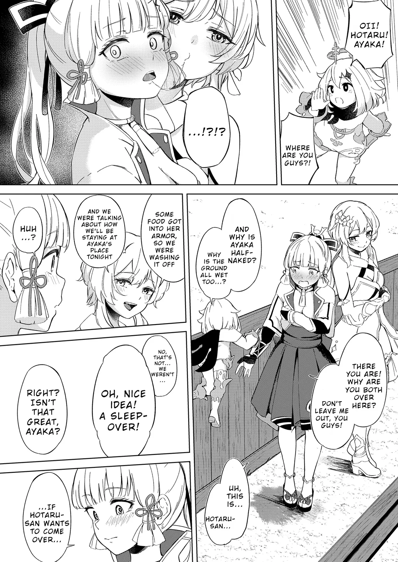 Shirasagi Nikki page 9 featuring lumine genshin impact parody - yuri kissing hentai manga - read online free