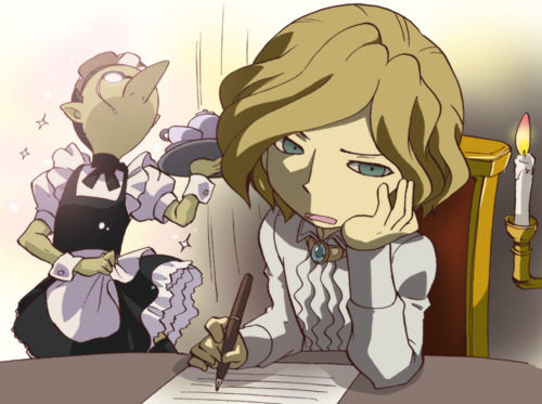 Professor Layton set page 44 featuring luke triton professor layton parody - males only yaoi hentai manga - read online free