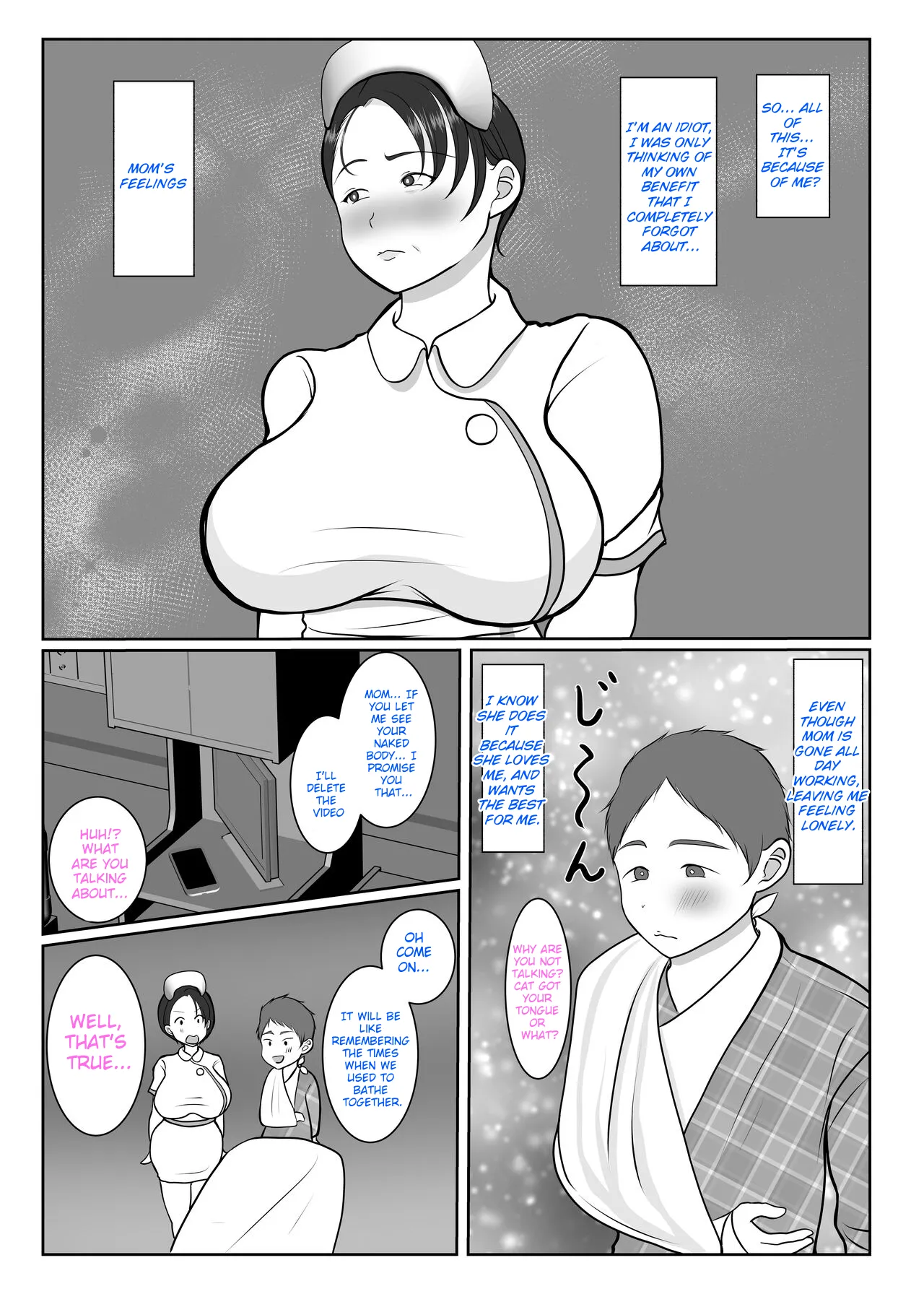 Ki no Tsuyoi Kangoshi Kaa-chan ga, Ore no Kanojo ni Natte kurete Hanashi | The story of how my stubborn nurse mother became my girlfriend! page 24 original parody - milf big breasts hentai manga - read online free