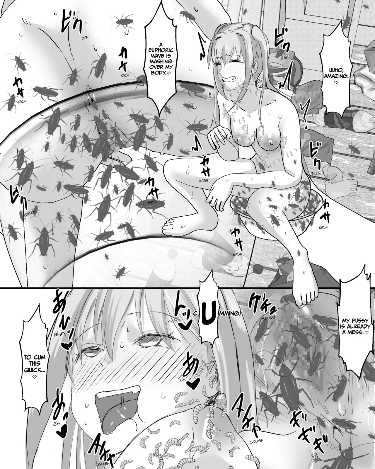 Gomi Yashiki Onna no Waki Mushi Onanie page 19 original parody - sole female mosaic censorship hentai manga - read online free