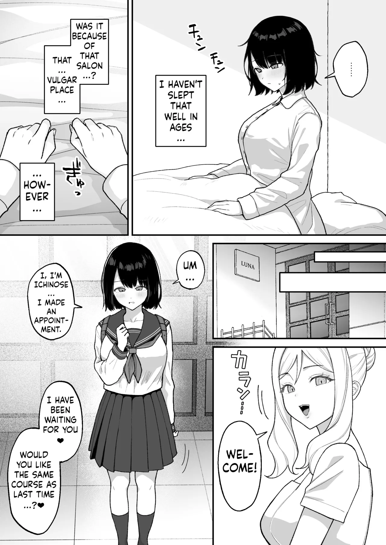 Massage-ten de Futanari Bijo ni Portio Acme Shikomareru Onnanoko page 36 original parody - sole female nakadashi hentai manga - read online free