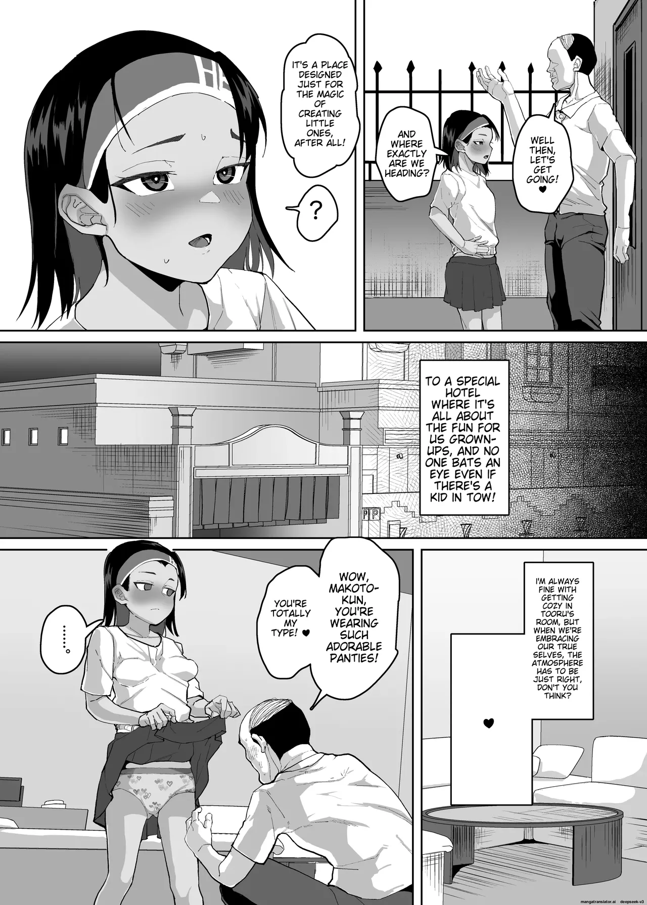 A story about a cute junior high school girl being hypnotized and having sex with her boyfriend's uncle - Page 13