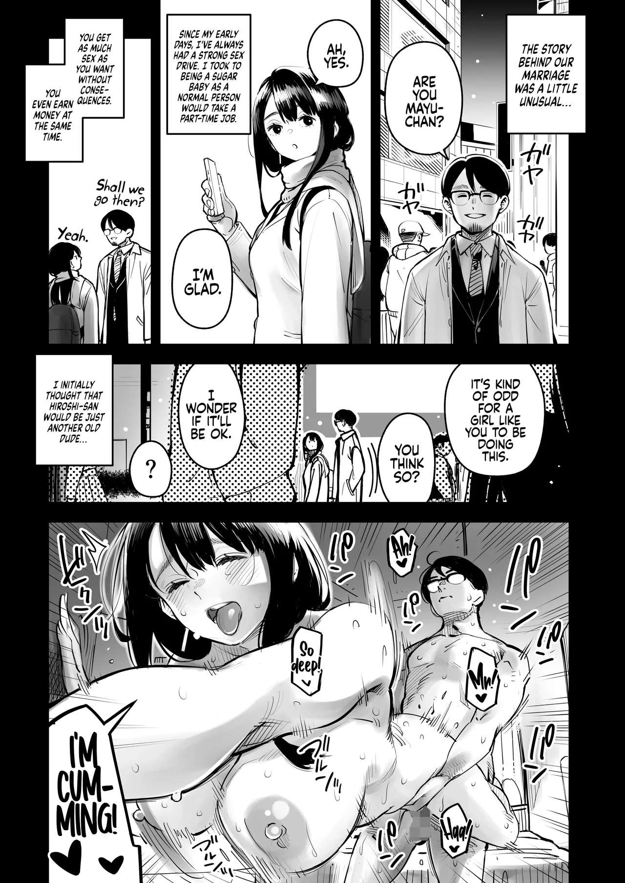 [Osaru no Noumiso (Rocket Monkey)] Uwaki Kounin Mayumi-san Seiyoku, Tsuyosugiru Kara Hoka no Otoko to Sex Shite!! | Your Sex Drive is just too much, so have Sex with other men! Mayumi-san gets Permission to Cheat! [English] [Coffee] - Page 9